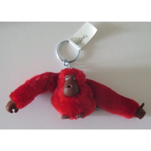 Kipling 1219-001 Felicia Small Red Monkey Keychain - Picture 1 of 3